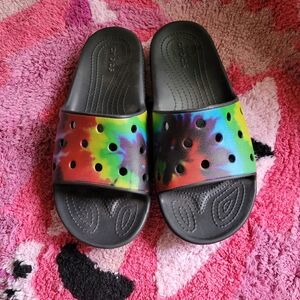 CROCS Rainbow Slide Sandals